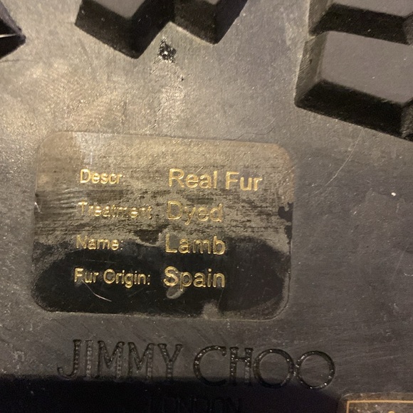 Jimmy Choo Shearling / Fur Boots Size 10.5 NEVER WORN - Picture 4 of 15